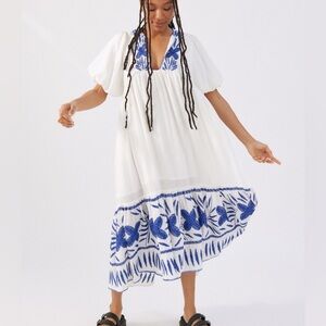 Urban Outfitters In The Meadow Maxi Dress Sz L